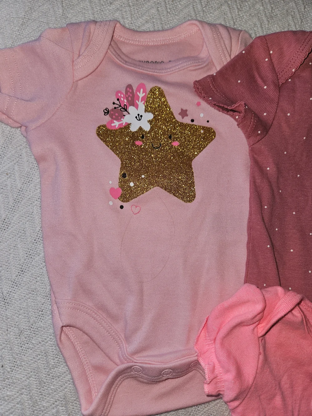 Carter's Pink & Coral Short-Sleeve Onesie 4-Pack